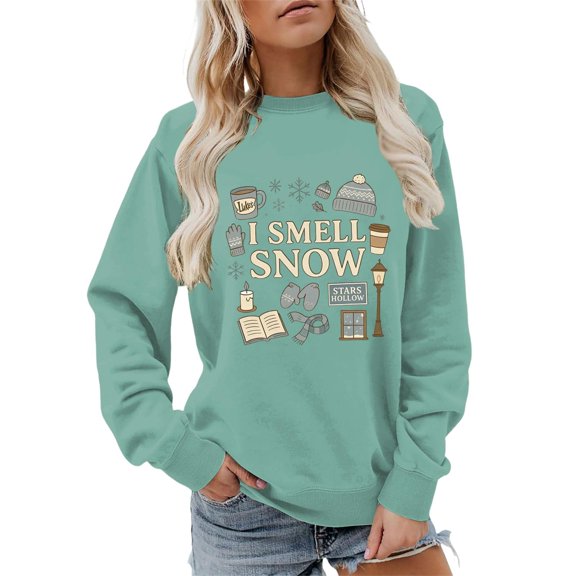 Essentials Sweatshirts for Women Funny Graphic Casual Long Sleeve Shirts Fashion Plain Pullover Tops