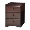thumbnail image 1 of Essentials Three Drawer Narrow Chest-Color:Brown,Finish:Cappuccino,Material:Solid Wood,Style:Contemperary, 1 of 2