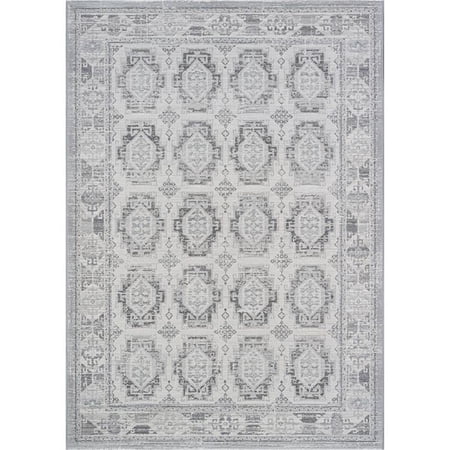 Essentials Whispers Ivory Gray and Beige Olefin Area Rug