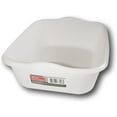 thumbnail image 1 of Essentials White Plastic Eight Quart Dishpan - 13'' x 11'' x 4"H, 1 of 4