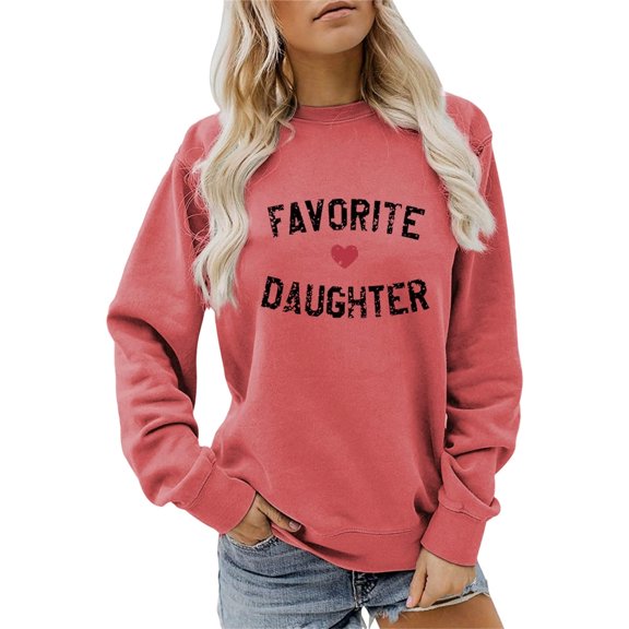 Essentials Women's Sweatshirts Fashion Letter Print Long Sleeve Crew Neck Causal Pullover Hoodies Tops Hot Pink