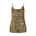 thumbnail image 1 of Essentials Womens Camisole Tank Tops Solid Sequin Backless Glitter Party Spaghetti Strap Sleeveless Basic Casual Undershirt, 1 of 6