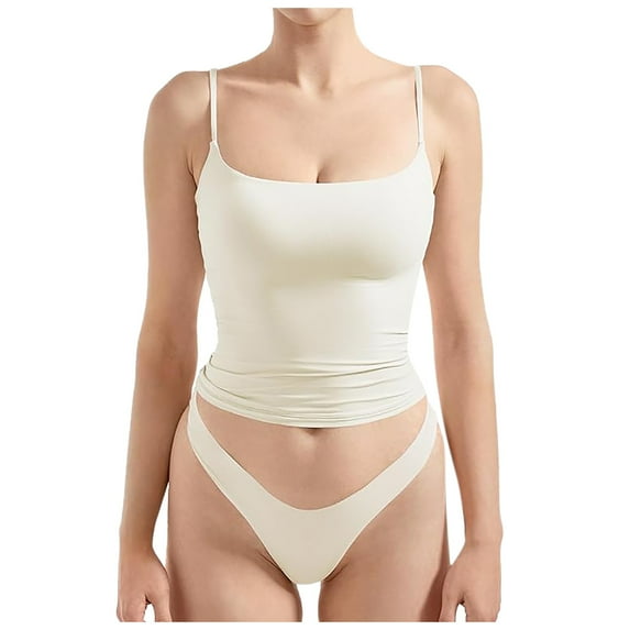 Essentials Womens Camisole Tank Tops Square Neck Shirt Summer Casual Basic Slim Fit Top Shirt Clothes