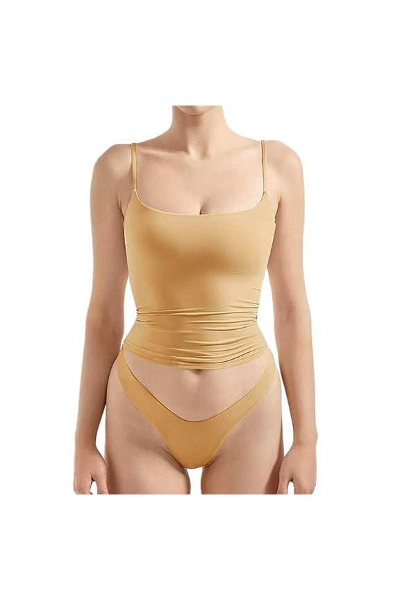 Essentials Womens Tank Tops Camisole Square Neck Shirt Summer Y2K Going Out Basic Cami Shirt