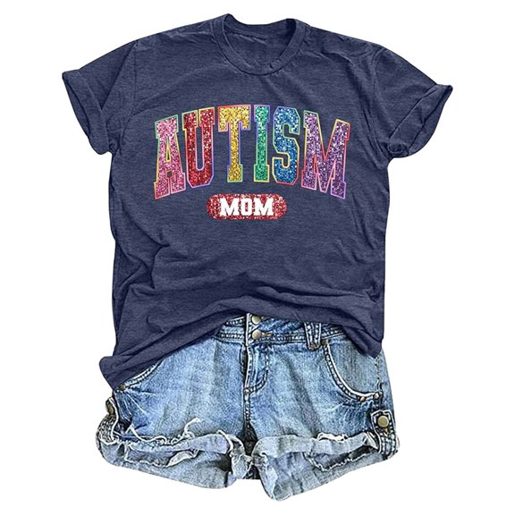 Essentials Womens Tees Tops Basic Shirts Printed Round Neck Solid Color Short Sleeved 2025 Fall Outfits