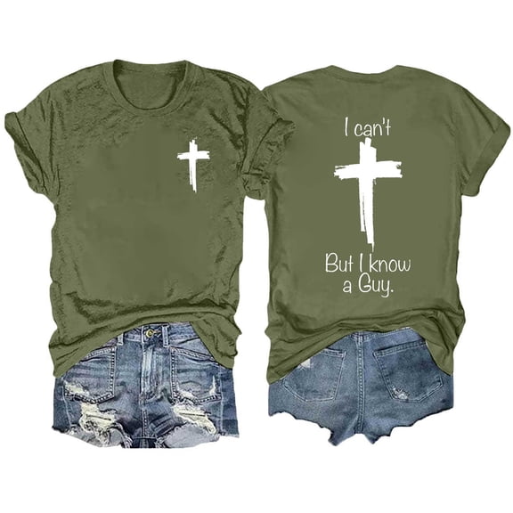 Essentials Womens Tees Tops Basic Shirts Printed Round Neck Solid Color Short Sleeved Basic Slim Undershirts