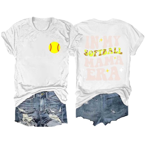 Essentials Womens Tees Tops Basic Shirts Printed Round Neck Solid Color Short Sleeved Dressy Casual Clothes