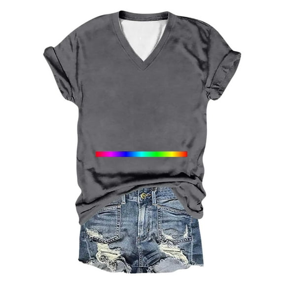 Essentials Womens Tees Tops Basic Shirts Summer 2025 Crew Neck Short Sleeve Plus Size Dressy Blouses Y2k Clothes