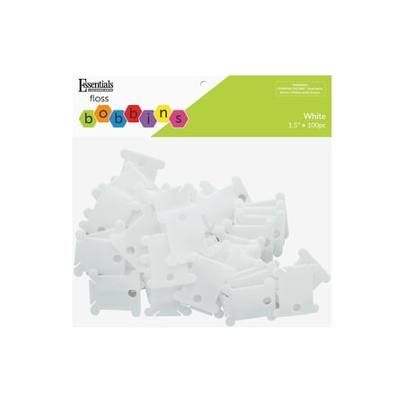 Essentials by Leisure Arts Floss Bobbins Plastic Pkg 100pc