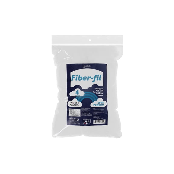 Essentials by Leisure Arts Polyester Fiber-Fil Stuffing 4oz Hypoallergenic