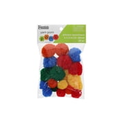 Essentials by Leisure Arts Yarn Pom Poms Primary Colors 1 to 1.5 Inch 20 Count