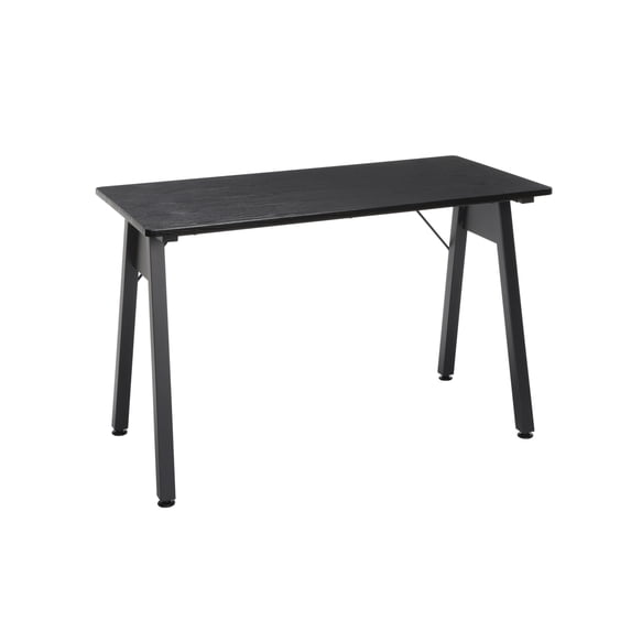 OFM ESS-1050-BLK-BLK 48 in. Table Desk Black Woodgrain