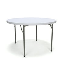 Essentials by OFM ESS-5048R 48" Round Folding Utility Table, White