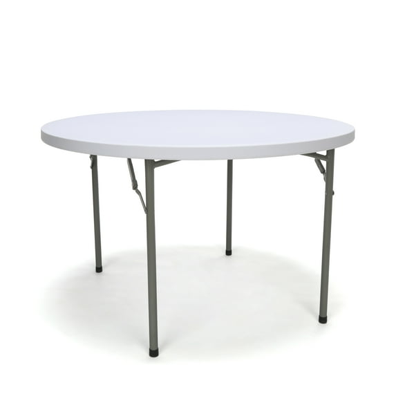 Essentials by OFM ESS-5048R 48" Round Folding Utility Table, White