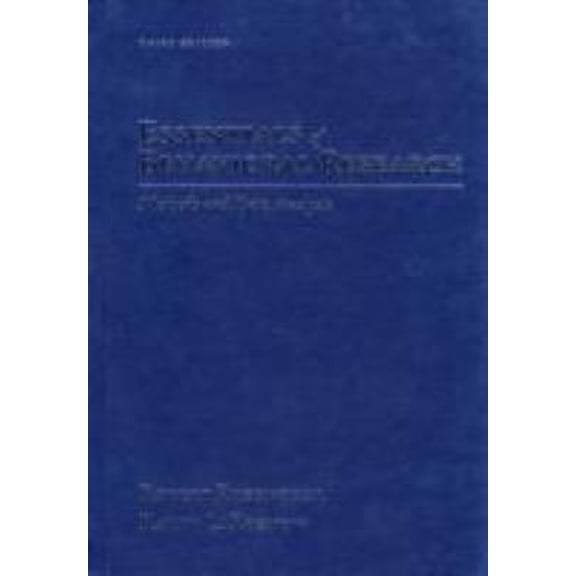 Pre-Owned Essentials of Behavioral Research: Methods and Data Analysis (Hardcover) 0073531960 9780073531960