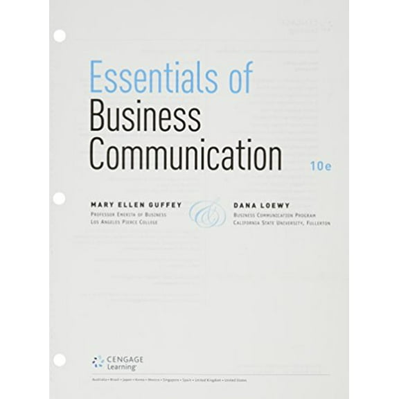 Pre-Owned Bundle: Essentials of Business Communication, Loose-Leaf Version, 10th + MindTap Business Communication, 1 Term (6 Months) Printed Access Card (Spiral-Bound) 9781305699748