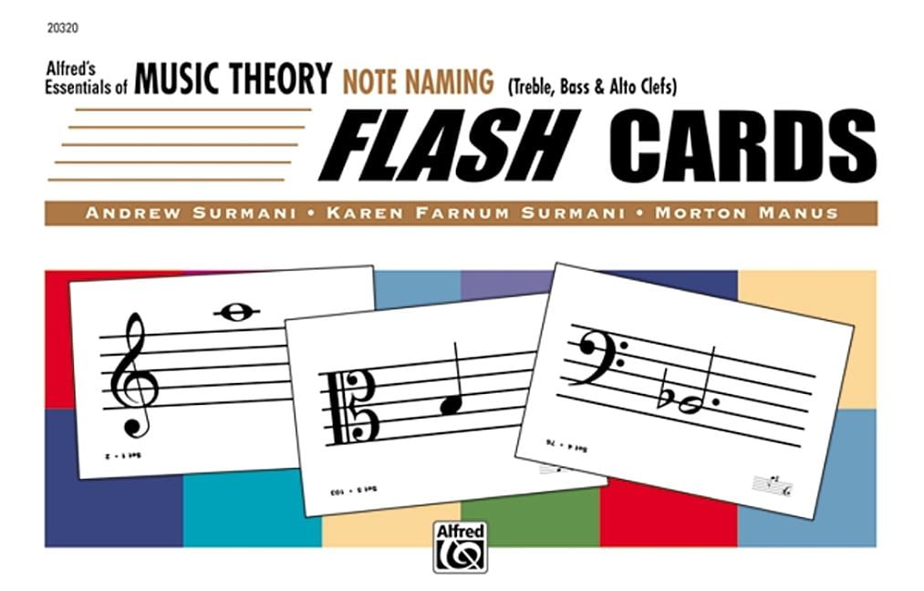 ANDREW SURMANI; KAREN FARNUM SURMANI; MORTON MANUS Essentials of Music Theory: Alfred's Essentials of Music Theory: Note Naming Flash Cards, Flash Cards (Other)