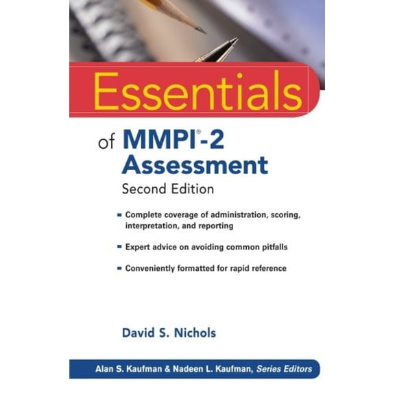 Pre-Owned Essentials of MMPI-2 Assessment (Paperback 9780470923238) by David S. Nichols, Alan S. Kaufman