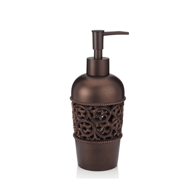 Essentra Home Bronze Liquid Soap Dispenser for Bathroom, Bedroom or