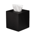thumbnail image 1 of Essentra Home Matte Black Square Tissue Box Cover - Essentra Home - Matte Black Collection, 1 of 6