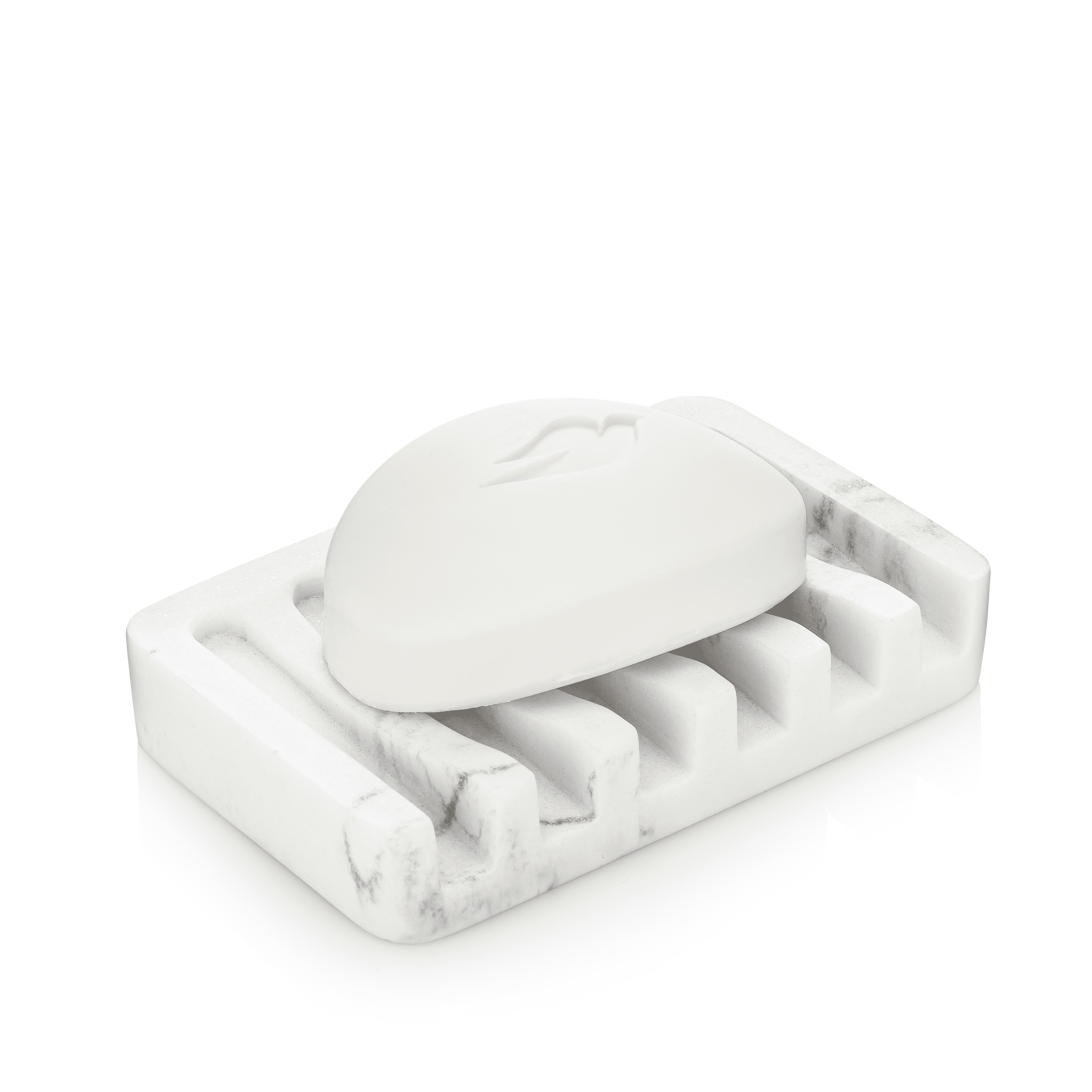 Essentra Home Matte Black Soap Dish – Self-Draining Rectangular Design With Rubber Feet - View #8