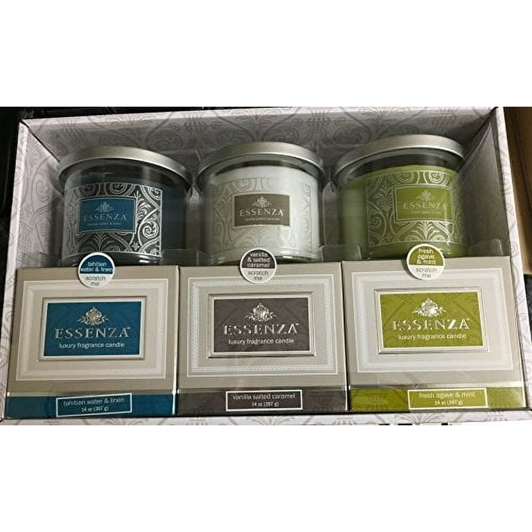 Essenza Luxury Fragrance Candles 3-PC Gift Set (Tahitian Water