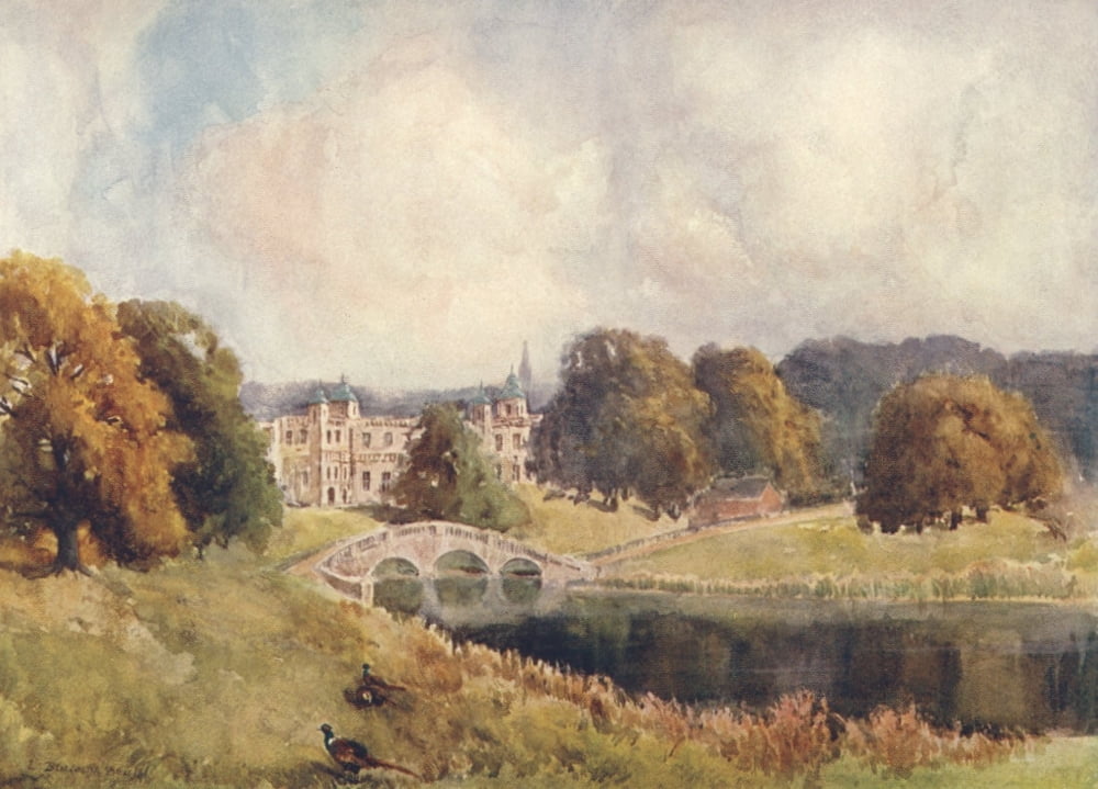Essex 1909 Audley End Canvas Art - Louis Burleigh Bruhl (18 x 24)