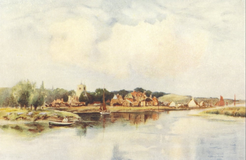 Essex 1909 Benfleet Canvas Art - Louis Burleigh Bruhl (18 x 24)
