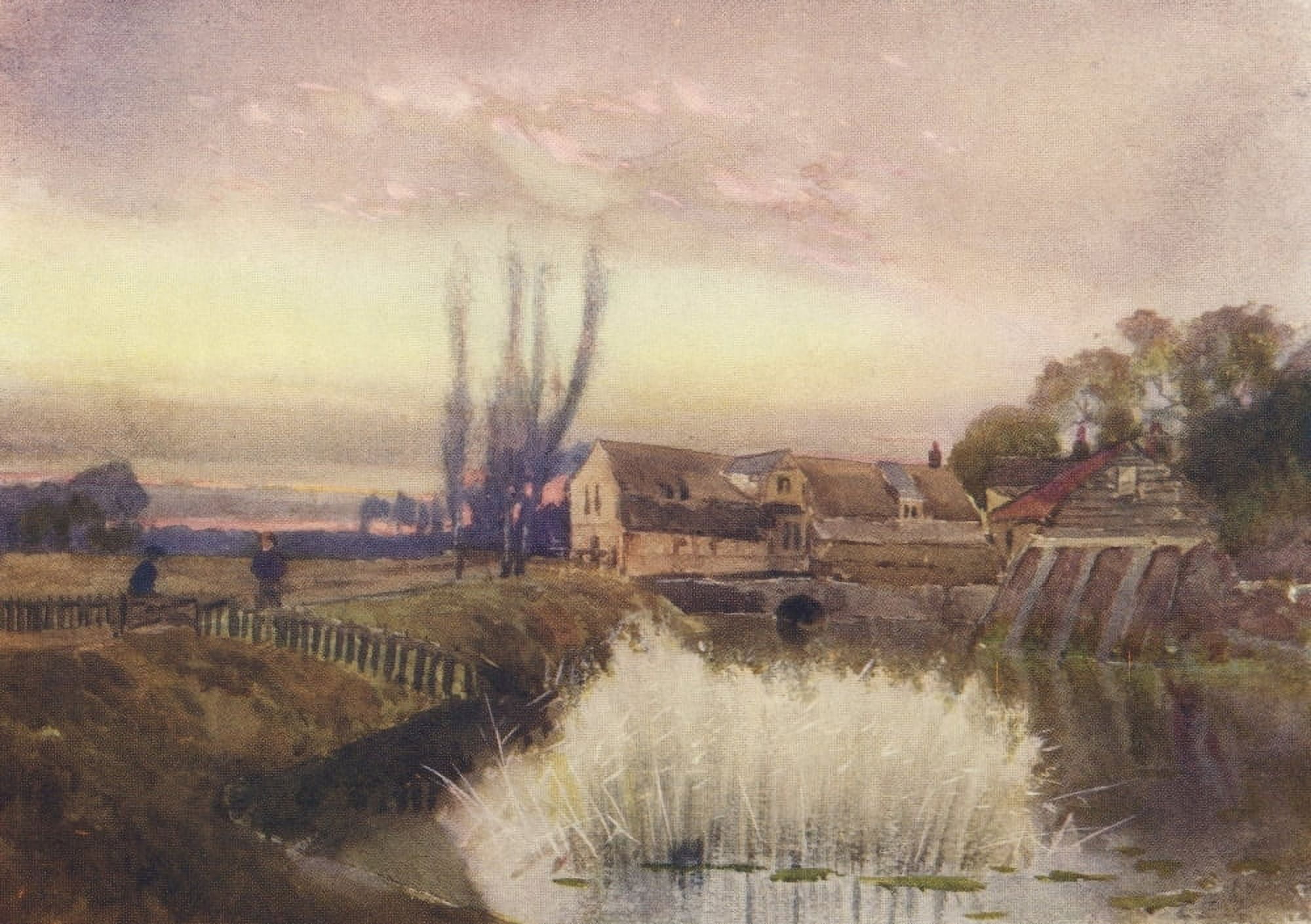Essex 1909 Heybridge Mill Canvas Art - Louis Burleigh Bruhl (24 x 36)