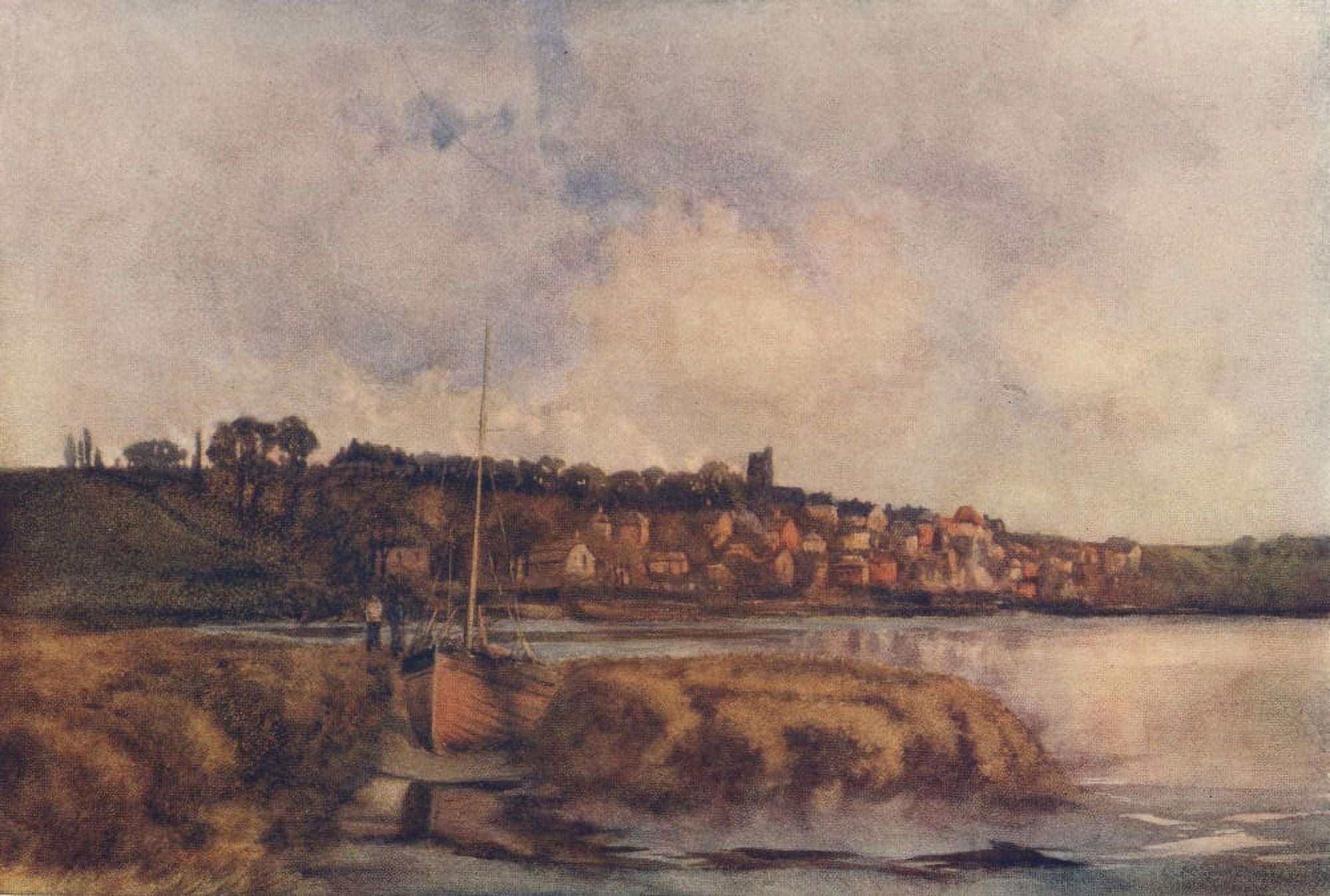 Essex 1909 Incoming Tide Leigh Canvas Art - Louis Burleigh Bruhl (18 x 24)