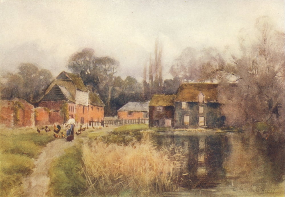 Essex 1909 Langford Mill Canvas Art - Louis Burleigh Bruhl (18 x 24)