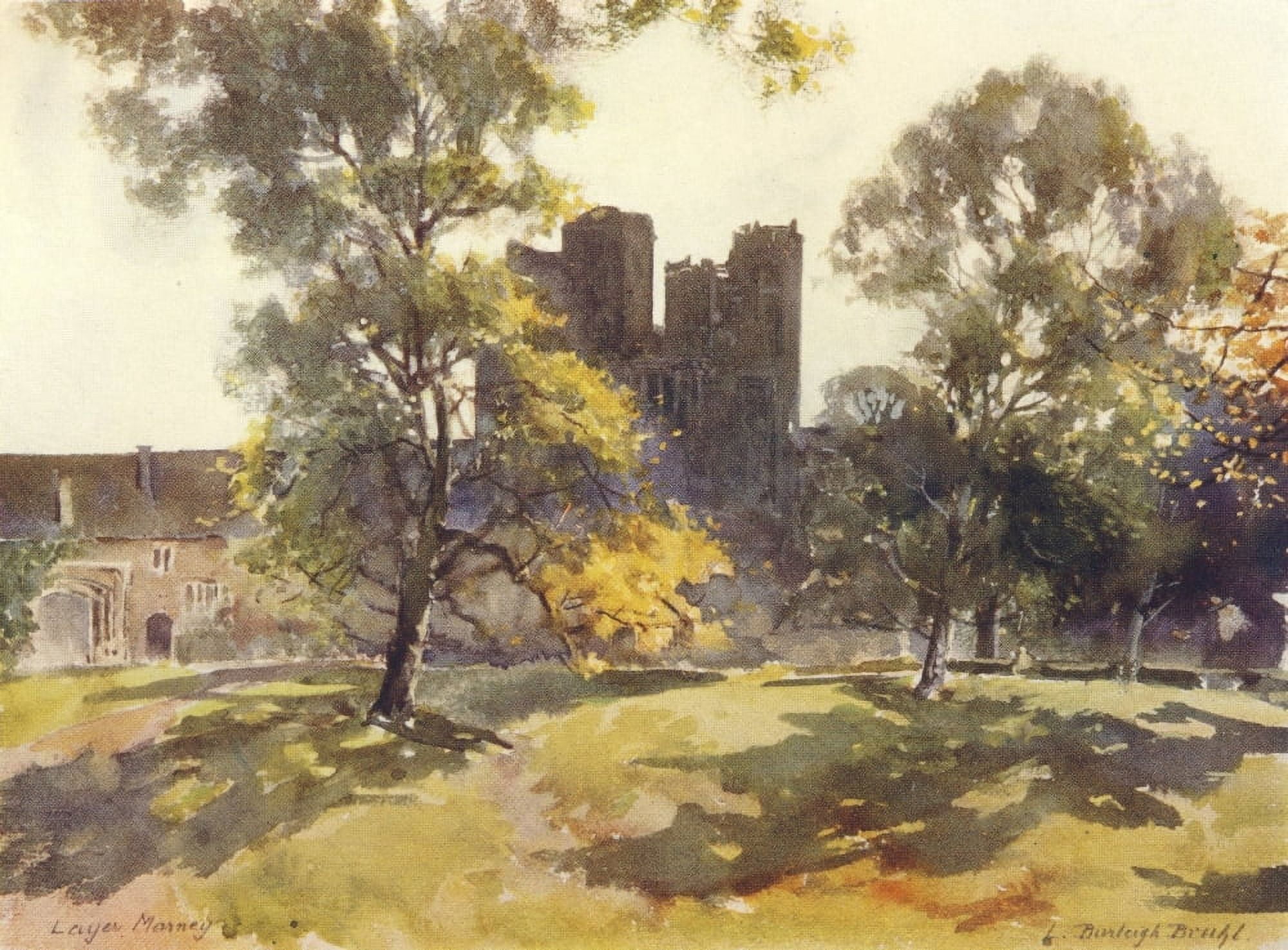 Essex 1909 Layer Marney Towers Canvas Art - Louis Burleigh Bruhl (18 x 24)