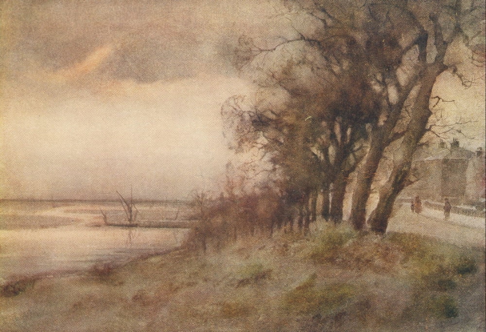 Essex 1909 Leigh-on-Sea Canvas Art - Louis Burleigh Bruhl (18 x 24)