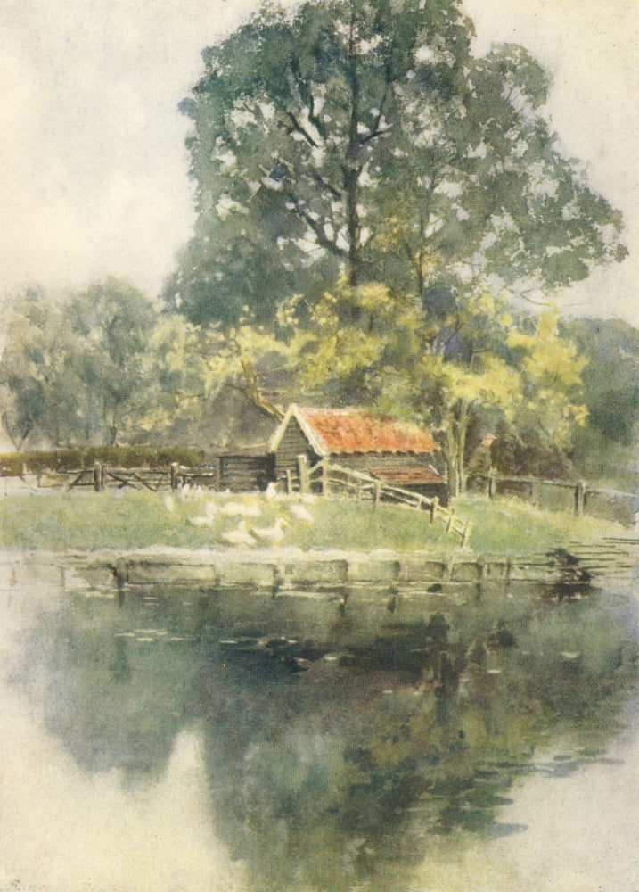 Essex 1909 Suttons Gate Hornchurch Canvas Art - Louis Burleigh Bruhl (18 x 24)