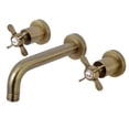 thumbnail image 1 of Essex 2-Handle 8 in. Wall Mount Bathroom Faucet, Vintage Brass, 1 of 1