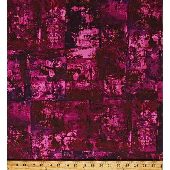 Essex Linen Blend Wishwell Warehouse District Berry Mixed Purples Modern 44" Wide Cotton/Linen Fabric by the Yard (ANJ-19795-233BERRY)