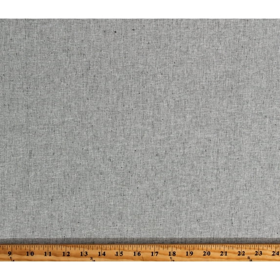 Essex Yarn Dyed Homespun Light Gray 43" Wide Linen/Cotton Fabric by the Yard (E114-1071)