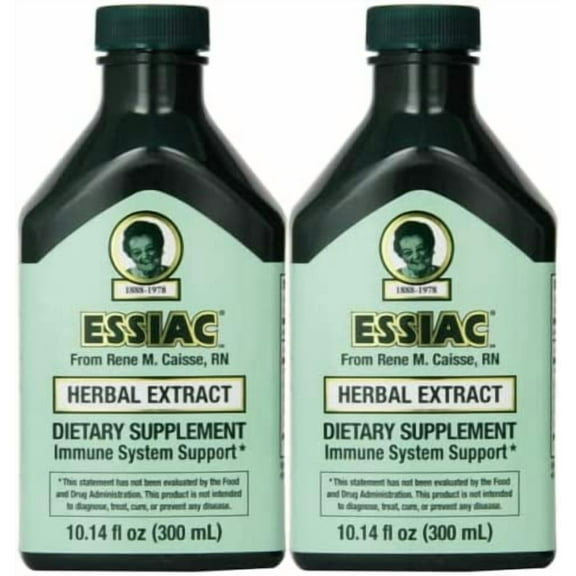 Essiac Original Herbal Liquid Extract 10.14 fl oz Bottle | Powerful Antioxidant Blend to Help Promote Overall Health & Well-Being | Original Formula from 1922 (Pack of 2)