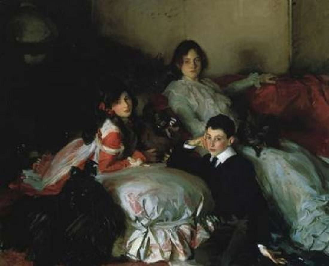 Essie Ruby and Ferdinand Children of Asher Wertheimer Canvas Art - John Singer Sargent (20 x 24)