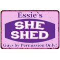 thumbnail image 1 of Essie's Purple & Pink SHE SHED Vintage Sign 8x12 Woman Wall Decor 208120040212, 1 of 1