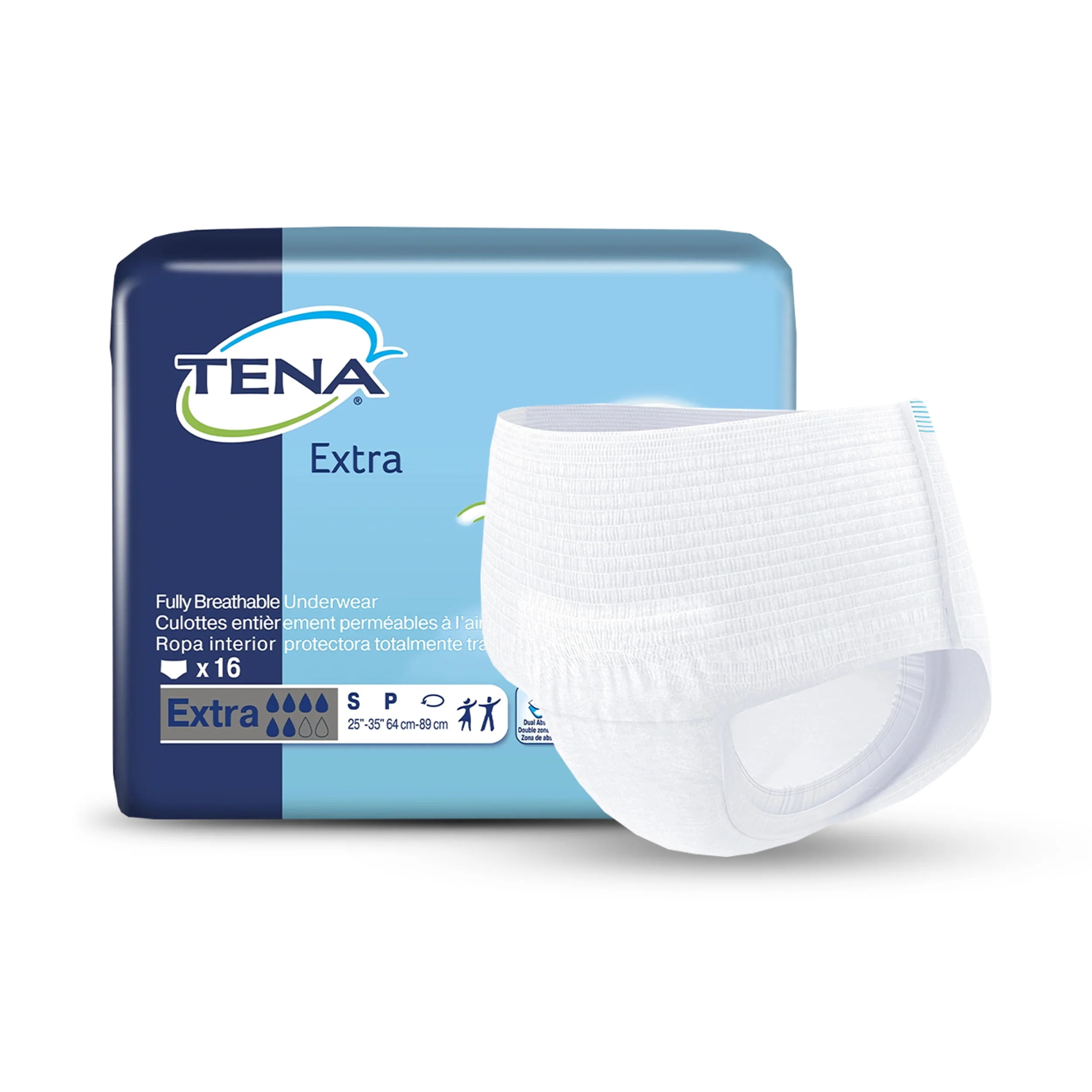 TENA ProSkin Extra Breathable Underwear, Incontinence, Disposable, Medium,  16 Ct 