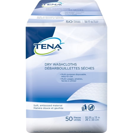 Essity HMS North America Inc Washcloth Tena 10 X 13-1/4 Inch White Disposable Bag of 1