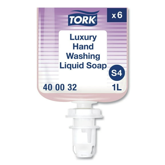Tork 400032 1L Refill Soft Rose Scent Luxury Liquid Soap (6/Carton)