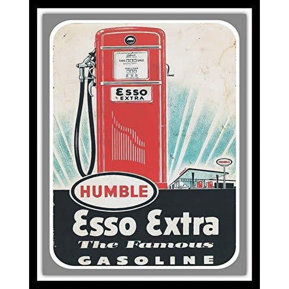 Esso Decor Signs Metal Tin Sign Size: 8 x 12 Inches