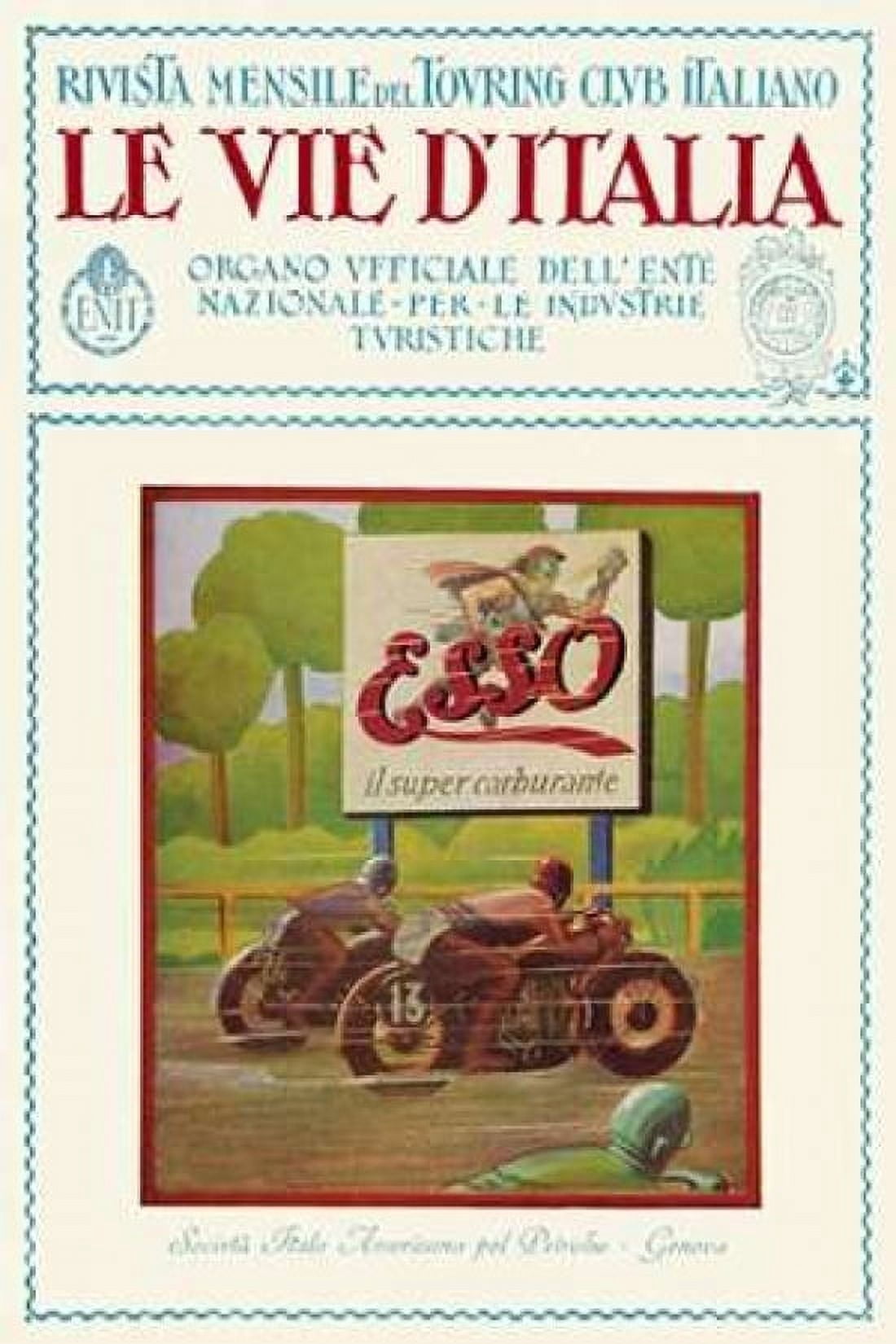 Esso - The Road of Italy Canvas Art - Unknown (24 x 36)