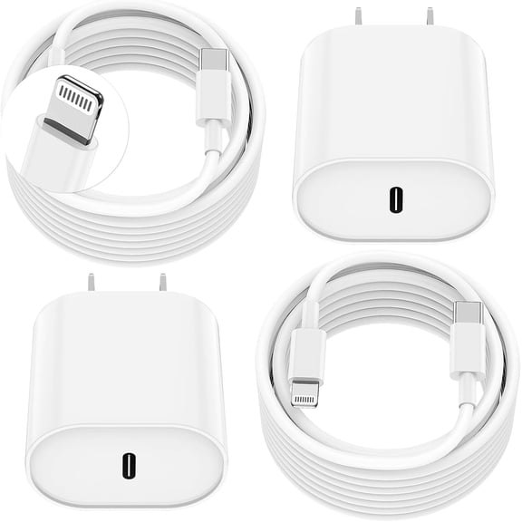 Essri Phone Charger Fast Charging 10 FT,2-Pack 20W PD USB C Block with iPhone 14 13 Cable Foot, Compatible Pro Max 12 11 Mini