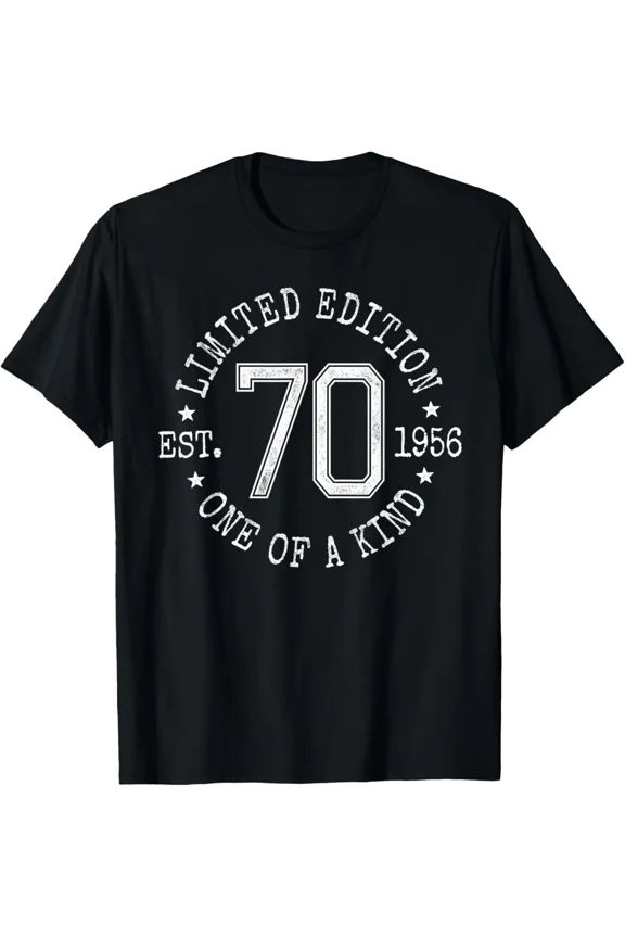 Est 1956 One Of A Kind 70th Birthday Vintage Legend Unisex T-Shirt, up to size 5XL