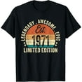 thumbnail image 1 of Est 1971 Limited Edition 54th Birthday Gifts 54 Year Old T-Shirt, 1 of 3