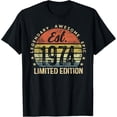 B&S Boutique Maglietta Donna Vintage '50 Year Old Gifts 1971' - Edizione Divertente Per 50° Compleanno