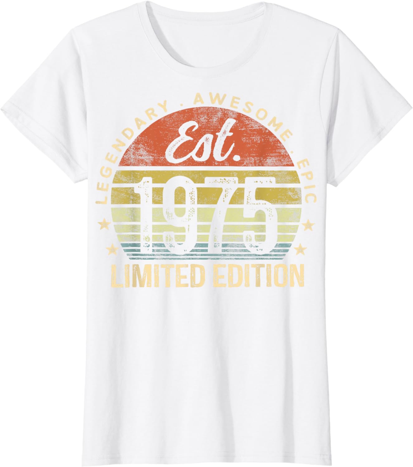 Class Of 1975 Vintage T-Shirt - 49th Birthday Gift For Men, Eco-Friendly Retro Graphic Tee